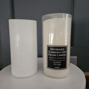 2 FLAMELESS LED PILLAR CANDLE, SET OF 2 KIRKLAND'S
